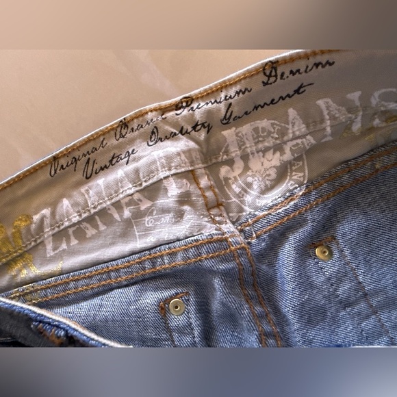 vintage Zana Di  jeans blue cuffed women zipper button size 11 - Picture 15 of 16